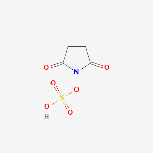 molecular formula C4H5NO6S B14283958 1-(Sulfooxy)pyrrolidine-2,5-dione CAS No. 127007-81-2