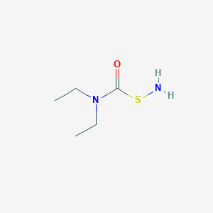 molecular formula C5H12N2OS B14283985 (Aminosulfanyl)(diethylamino)methanone CAS No. 137807-35-3