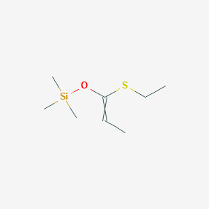 molecular formula C8H18OSSi B14283988 {[1-(Ethylsulfanyl)prop-1-en-1-yl]oxy}(trimethyl)silane CAS No. 130535-66-9