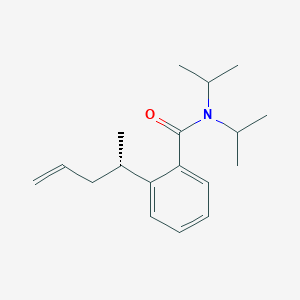 molecular formula C18H27NO B14283996 Benzamide, 2-[(1S)-1-methyl-3-butenyl]-N,N-bis(1-methylethyl)- CAS No. 159888-25-2