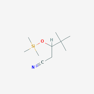 4,4-Dimethyl-3-[(trimethylsilyl)oxy]pentanenitrile