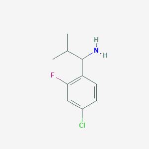 molecular formula C10H13ClFN B1428403 1-(4-Chloro-2-fluorophenyl)-2-methylpropan-1-amine CAS No. 1270558-06-9