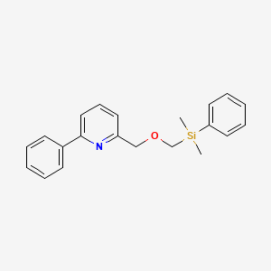 2-({[Dimethyl(phenyl)silyl]methoxy}methyl)-6-phenylpyridine