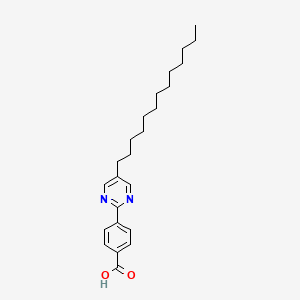 4-(5-Tridecylpyrimidin-2-YL)benzoic acid