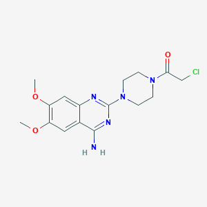 1-[4-(4-Amino-6,7-dimethoxyquinazolin-2-yl)piperazin-1-yl]-2-chloroethan-1-one