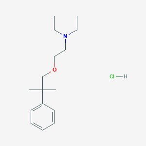 molecular formula C16H28ClNO B14284053 N,N-diethyl-2-(2-methyl-2-phenylpropoxy)ethanamine;hydrochloride CAS No. 132346-00-0