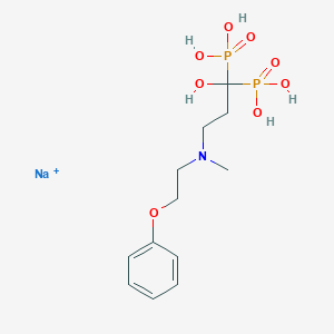 [1-Hydroxy-3-[methyl(2-phenoxyethyl)amino]propylidene-1, monohydrate)