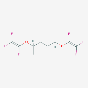 molecular formula C10H12F6O2 B14284082 2,5-Bis[(trifluoroethenyl)oxy]hexane CAS No. 134130-28-2