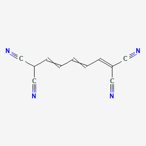 molecular formula C11H6N4 B14284101 Hepta-1,3,5-triene-1,1,7,7-tetracarbonitrile CAS No. 120879-79-0