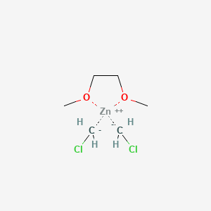 molecular formula C6H14Cl2O2Zn B14284114 zinc;chloromethane;1,2-dimethoxyethane 