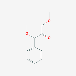 molecular formula C11H14O3 B14284122 1,3-Dimethoxy-1-phenylpropan-2-one CAS No. 130895-69-1