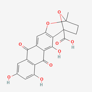 6,8,10-Trihydroxy-2-methyl-7,12-dioxo-3,4,7,12-tetrahydro-2,5-epoxyanthra[2,3-b]oxepine-5(2H)-carboxylic acid