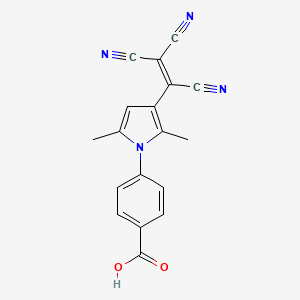 4-[2,5-Dimethyl-3-(tricyanoethenyl)-1H-pyrrol-1-yl]benzoic acid