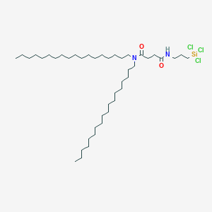 molecular formula C43H85Cl3N2O2Si B14284155 N~1~,N~1~-Dioctadecyl-N~4~-[3-(trichlorosilyl)propyl]butanediamide CAS No. 138844-77-6