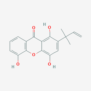 2-(1,1-Dimethyl-2-propenyl)-1,4,5-trihydroxy-9H-xanthen-9-one