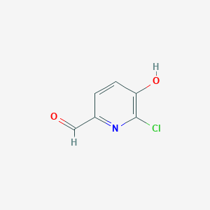 molecular formula C6H4ClNO2 B1428418 6-Chloro-5-hydroxypyridine-2-carbaldehyde CAS No. 1211538-40-7