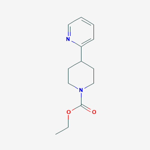 molecular formula C13H18N2O2 B14284183 Ethyl 4-(pyridin-2-yl)piperidine-1-carboxylate CAS No. 138828-90-7