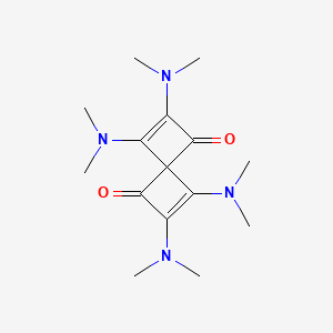 molecular formula C15H24N4O2 B14284203 2,3,6,7-Tetrakis(dimethylamino)spiro[3.3]hepta-2,6-diene-1,5-dione CAS No. 133413-64-6