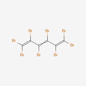 molecular formula C6Br8 B14284228 1,1,2,3,4,5,6,6-Octabromohexa-1,3,5-triene CAS No. 125223-87-2