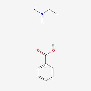 molecular formula C11H17NO2 B14284245 benzoic acid;N,N-dimethylethanamine CAS No. 129024-48-2