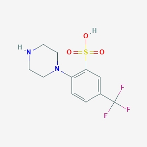 Benzenesulfonic acid, 2-(1-piperazinyl)-5-(trifluoromethyl)-