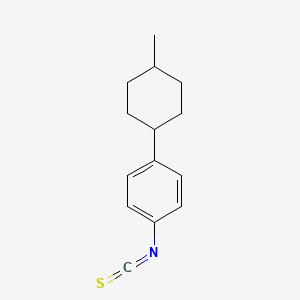 molecular formula C14H17NS B14284264 1-Isothiocyanato-4-(4-methylcyclohexyl)benzene CAS No. 153736-48-2