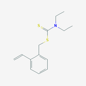 (2-Ethenylphenyl)methyl diethylcarbamodithioate