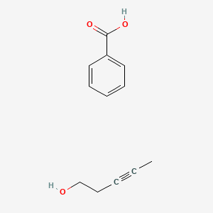 Benzoic acid;pent-3-yn-1-ol