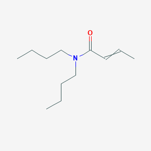 molecular formula C12H23NO B14284276 N,N-Dibutylbut-2-enamide CAS No. 121825-45-4