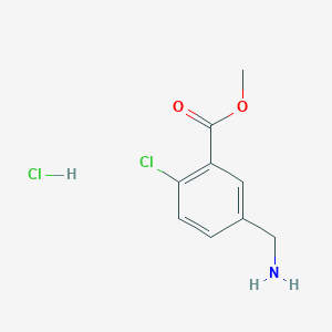 molecular formula C9H11Cl2NO2 B1428430 5-(氨甲基)-2-氯苯甲酸甲酯盐酸盐 CAS No. 90942-47-5