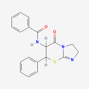 N-(5-Oxo-7-phenyl-2,3,6,7-tetrahydroimidazo(2,1-b)(1,3)thiazin-6-yl)benzamide