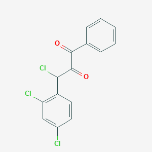 molecular formula C15H9Cl3O2 B14284310 3-Chloro-3-(2,4-dichlorophenyl)-1-phenylpropane-1,2-dione CAS No. 141625-28-7