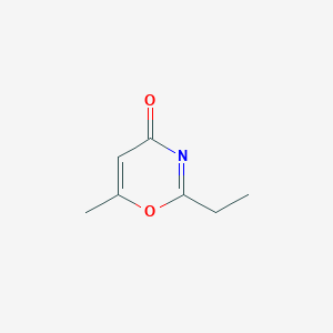 molecular formula C7H9NO2 B14284347 4H-1,3-Oxazin-4-one, 2-ethyl-6-methyl- CAS No. 141883-40-1