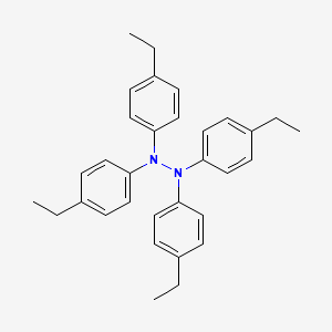 molecular formula C32H36N2 B14284348 Tetrakis(4-ethylphenyl)hydrazine CAS No. 124445-37-0