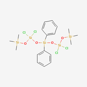 3,3,7,7-Tetrachloro-1,1,1,9,9,9-hexamethyl-5,5-diphenylpentasiloxane