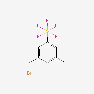 molecular formula C8H8BrF5S B1428438 3-甲基-5-(五氟硫代)苄基溴 CAS No. 1240257-48-0