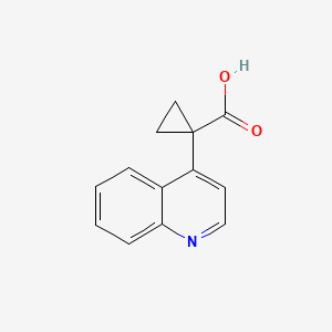 molecular formula C13H11NO2 B1428439 1-(Quinolin-4-yl)cyclopropane-1-carboxylic acid CAS No. 869973-48-8