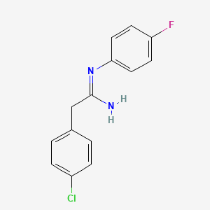 (1Z)-(4-Chlorophenyl)-N'-(4-fluorophenyl)ethanimidamide