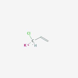 molecular formula C3H4ClK B14284410 potassium;3-chloroprop-1-ene CAS No. 138805-25-1