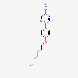 5-[4-(Octyloxy)phenyl]pyrazine-2-carbonitrile