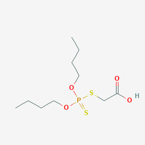 [(Dibutoxyphosphorothioyl)sulfanyl]acetic acid