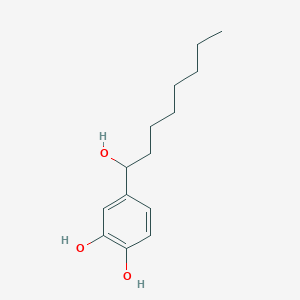 4-(1-Hydroxyoctyl)benzene-1,2-diol