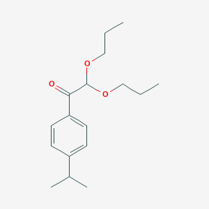 1-[4-(Propan-2-yl)phenyl]-2,2-dipropoxyethan-1-one