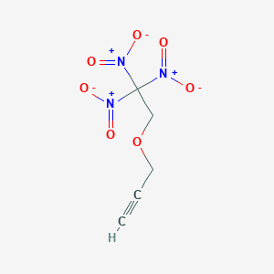 molecular formula C5H5N3O7 B14284525 3-(2,2,2-Trinitroethoxy)prop-1-yne CAS No. 138648-98-3