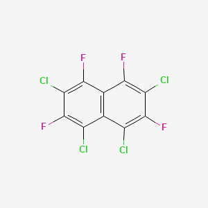 molecular formula C10Cl4F4 B14284538 1,3,6,8-Tetrachloro-2,4,5,7-tetrafluoronaphthalene CAS No. 129697-98-9