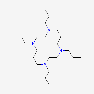 molecular formula C22H48N4 B14284544 1,4,8,11-Tetraazacyclotetradecane, 1,4,8,11-tetrapropyl- CAS No. 138099-10-2