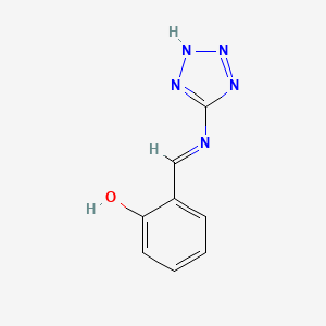 2-[(E)-2H-tetrazol-5-yliminomethyl]phenol