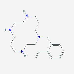 molecular formula C19H32N4 B14284563 1-[(2-Ethenylphenyl)methyl]-1,4,8,11-tetraazacyclotetradecane CAS No. 121390-08-7