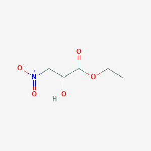 molecular formula C5H9NO5 B14284570 Ethyl 2-hydroxy-3-nitropropanoate CAS No. 161834-42-0