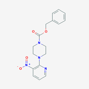 B142846 Benzyl 4-(3-nitropyridin-2-yl)piperazine-1-carboxylate CAS No. 136818-69-4